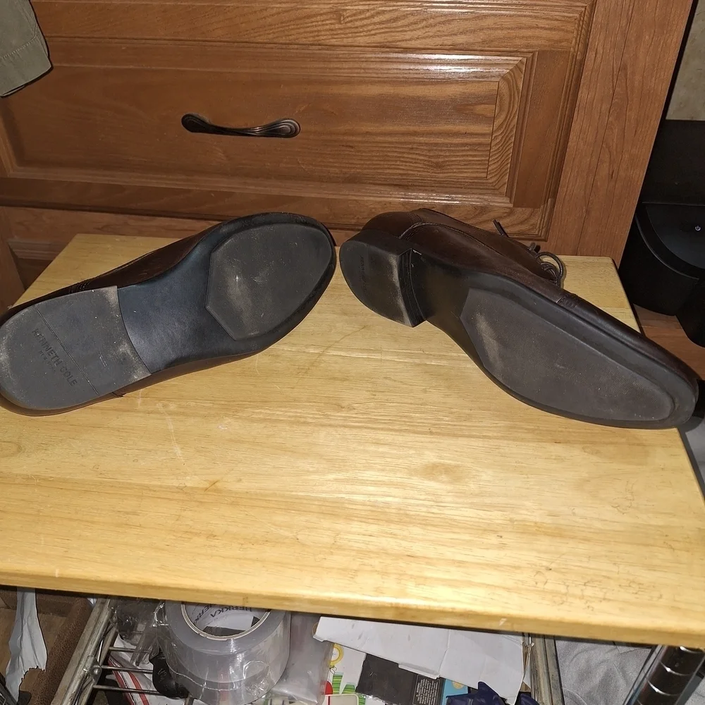 Kenneth Cole Rich Brown Leather Derbys